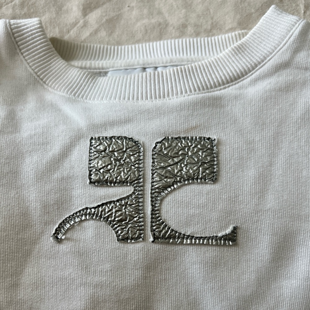 Vintage Courrèges Cropped Sweatshirt